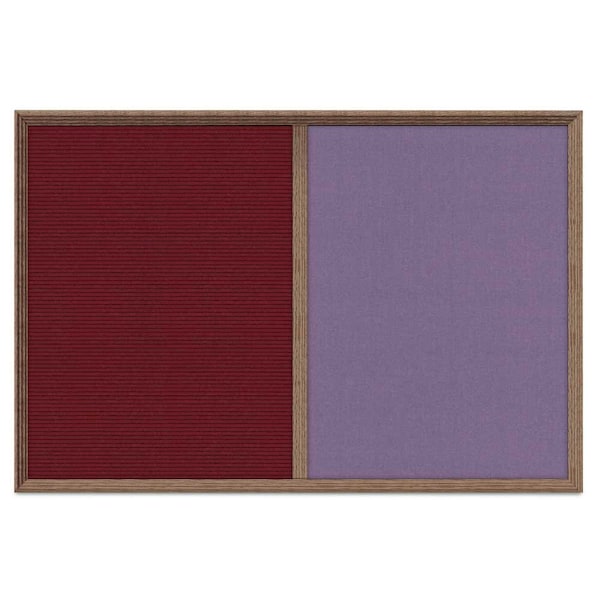 United Visual Products Enclosed Corkboard, 1 Door, 24"x36", 4" Fra, UV3422-BRONZE-PEARL UV3422-BRONZE-PEARL - main